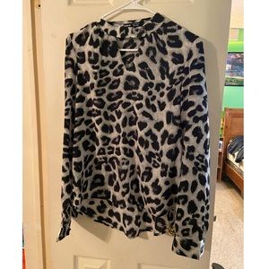 Womens animal print blouse